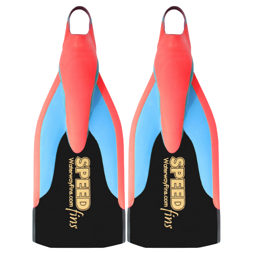 Waterway Speedfins Rojo y Azul
